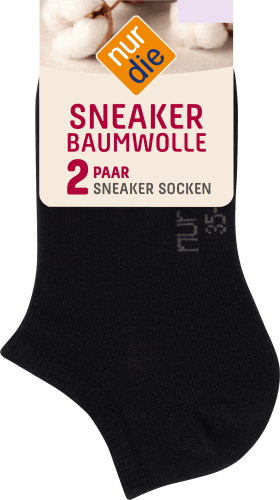 Sneaker schwarz Gr. 39-42, 2 St | Sneakersocken & Füßlinge