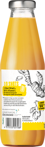 l Zitrone-Honig mit Shot Fruchtsäften, & 0,5 Ingwer
