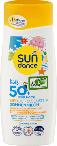 Sonnenmilch Kids, MED ultra sensitiv, LSF 50+, ml 200