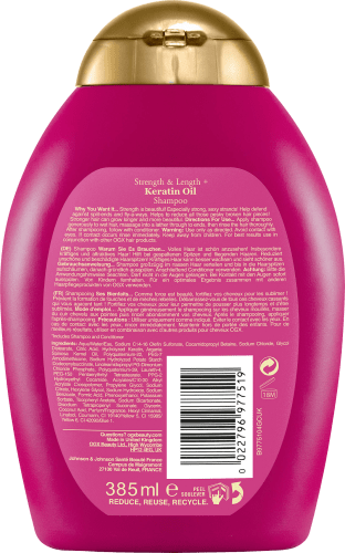 Breakage Keratin Anti Oil, Shampoo 385 ml