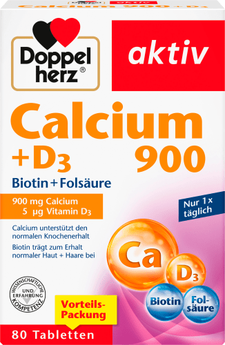 Calcium 900 + D3 Tabletten 80 St, 205,6 g | Calcium