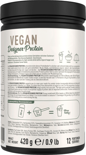 Proteinpulver Designer Cereal, Cinnamon g 420 vegan, Protein