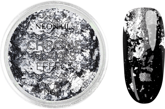 Nail Art Powder Chrome Flakes Effekt 01, 0,5 g