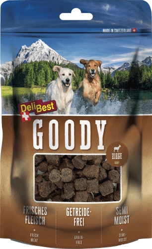 Hundeleckerli Ziege Goody, 100 g | Leckerlis für Hunde