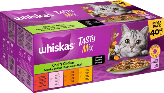 Multipack Sauce, g), Tasty (40x85 Katze kg Nassfutter in 3,4 Mix Chef\'s Choice