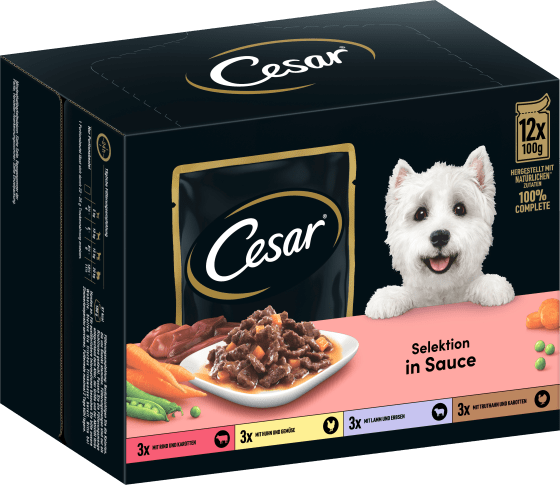 Nassfutter Hund Selektion in 1,2 Multipack g), (12x100 kg Sauce