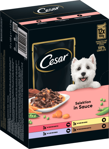 Nassfutter Hund Sauce, in kg Selektion Multipack (12x100 g), 1,2