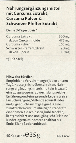 35 Curcuma g Extrakt Kapseln St, 45