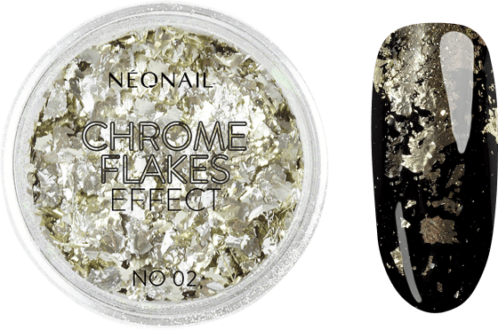 Nail Art Powder Chrome Flakes Effekt 02, 0,5 g