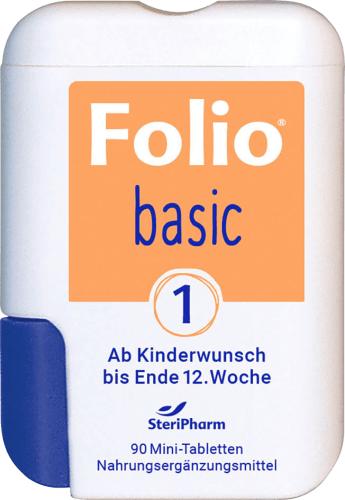 1 90 Mini-Tabletten, Basic Folsäure St