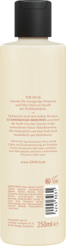 mit Hafermilch, & Sandelholz Pflegedusche ml Moltebeere, Memories 250 Scandinavian