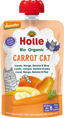 Quetschie Carrot Cat, Karotte, Mango, Banane & Birne ab 6 Monaten, 100 g