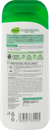 Shampoo Volumen ml 200 Bio-Kiwi Bio-Apfelminze