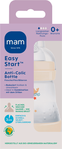 1 creme, Anti-Colic, ml, von St an, Start Babyflasche Easy 160 Geburt
