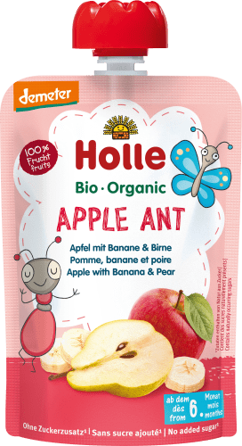 Quetschie Apple Ant, Apfel Banane & Birne 100 g ab Monaten, mit 6