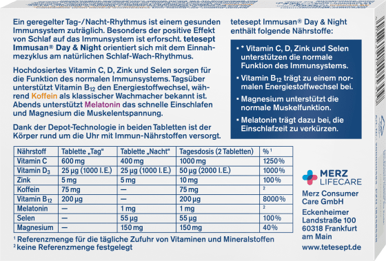 Immusan & Immun-Komplex St, Day 33,6 g Tabletten 2x14 Night