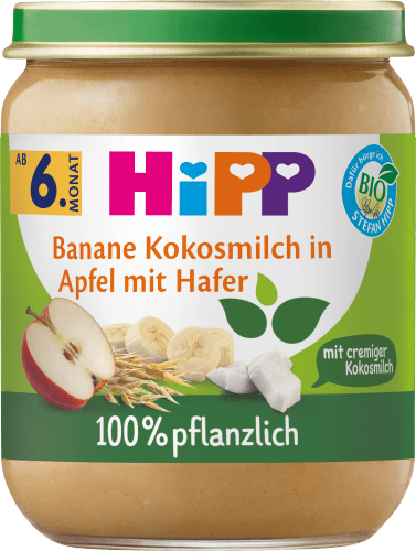 Apfel mit dem in Kokosmilch & ab g Hafer 6.Monat, 160 Frucht Banane Getreide