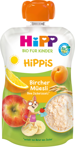 Quetschie Bircher Müesli Hippis Kathie Katze,  ab 1 Jahr, 100 g | Quetschies