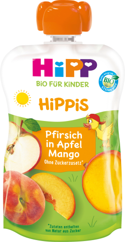 Quetschie Hippis Pfirsich 1 in ab g 100 Jahr, Apfel-Mango