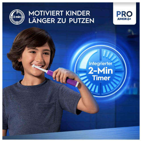 Elektrische Zahnbürste Kinder PRO Jahren, Purple, Junior St ab 6 1