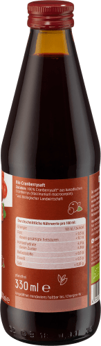 Muttersaft, Cranberry naturtrüb, 330 ml