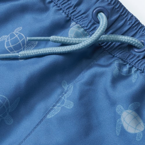 Badehose mit Schildkröten-Muster, blau, Gr. St 98/104, 1