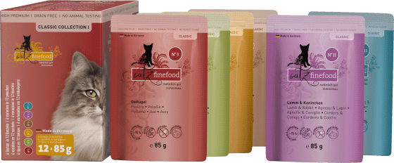 Nassfutter Collection (12 1,02 Classic Katze kg x I, 85g), Multipack