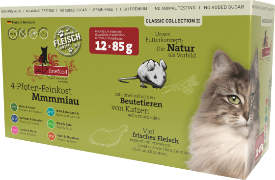 Nassfutter Katze Collection II, 1,02 kg x (12 85g), Classic Multipack