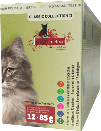 Nassfutter Katze Collection II, 1,02 kg x (12 85g), Classic Multipack
