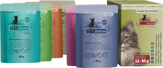 x Nassfutter kg II, Multipack (12 Katze 1,02 85g), Classic Collection