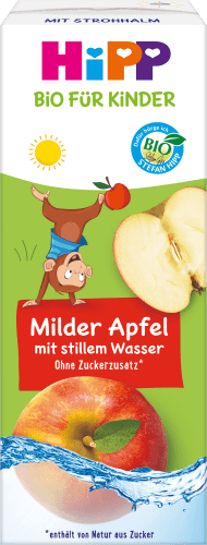 Saft Milder Apfel mit stillem Wasser ab 1 Jahr, 200 ml | Getränke für Kinder