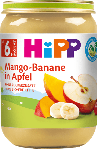 Früchte 190 Apfel in Mango-Banane 6. Monat, g ab