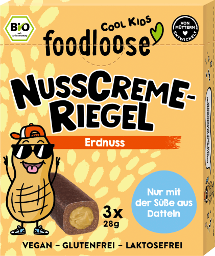 Kindersnack Nusscreme-Riegel Kids Erdnuss Jahren, 84 ab 3 g
