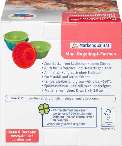 Mini-Gugelhupf Formen, 6 St