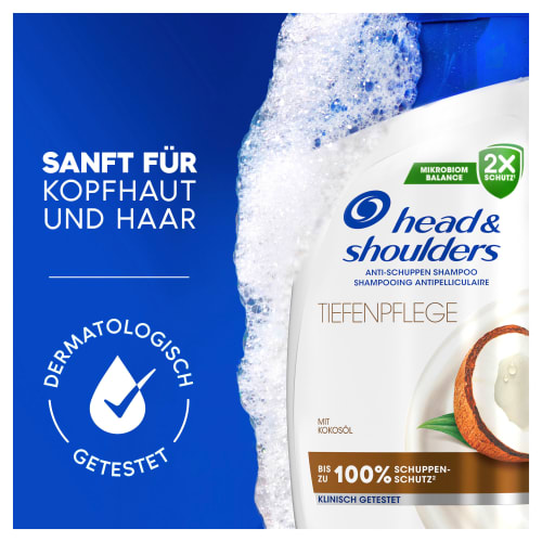 Shampoo Anti-Schuppen Tiefenpflege mit Kokosnussöl, 300 ml