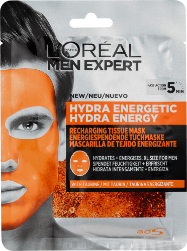 Tuchmaske Hydra Energy, 1 St | Männerpflege