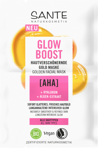 8 ml AHA (2x4 ml), Glow Boost Gesichtsmaske