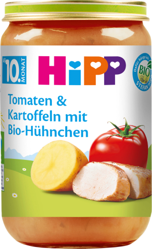 Menü Tomaten & Kartoffeln mit 220 Bio-Hühnchen dem Monat, g 10. ab