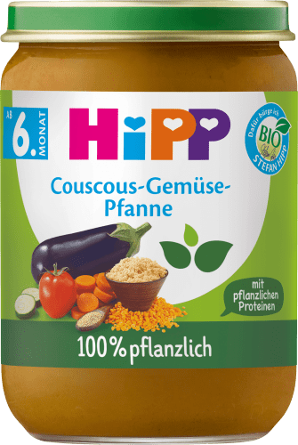 Menü Couscous-Gemüse-Pfanne ab 6. Monat pflanzlich, 190 g