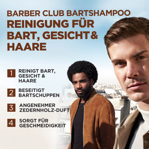 ml Bartshampoo Barber 200 Club 3in1,