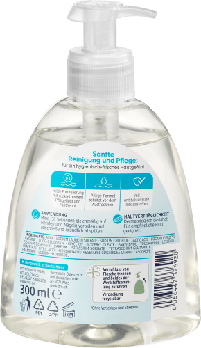 Flüssigseife, milde Pflege 300 Seife Hygiene, ml antibakteriell, 