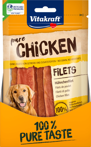 Kausnack Hund mit Huhn, Filets Adult, chicken, g pure 80