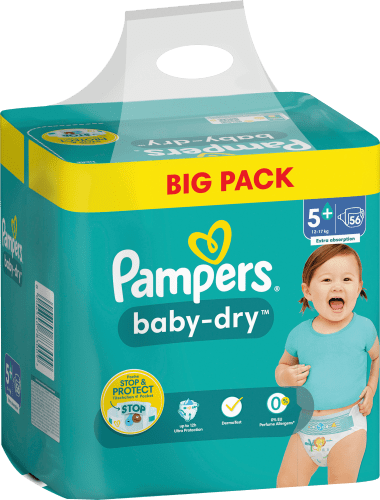 Windeln Baby Big Junior Pack, St Plus 56 Dry Gr.5+ (12-17 kg)