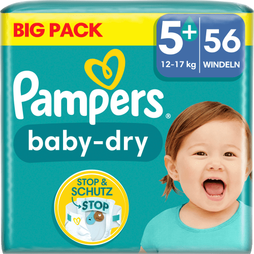 Windeln Baby Big Junior Pack, St Plus 56 Dry Gr.5+ (12-17 kg)
