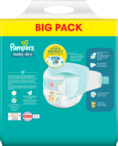 Windeln Baby Dry Gr.6 Extra Pack, (13-18 52 kg), St Large Big