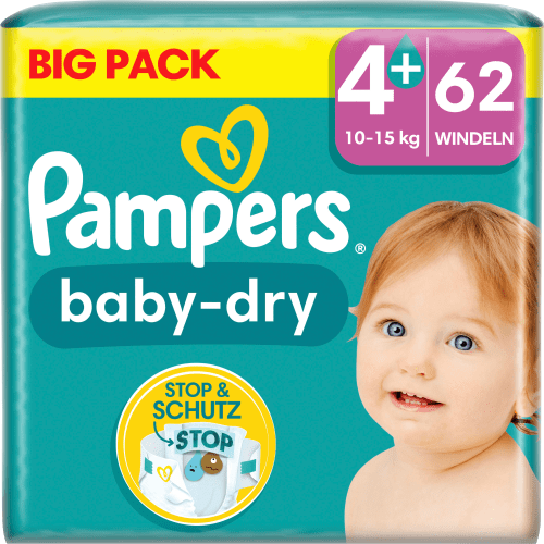 kg), Dry Plus 62 Big Pack, (10-15 Baby St Maxi Windeln Gr.4+