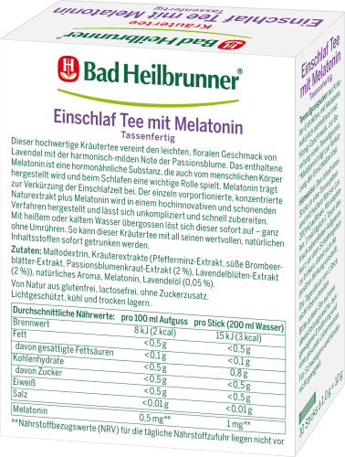 Kräutertee Einschlaftee mit Melatonin (10 10 g Stück)