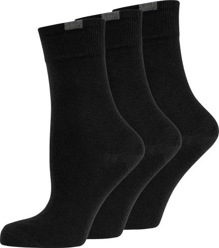 schwarz Passt 3 Socken St Perfekt Gr. 39-42,