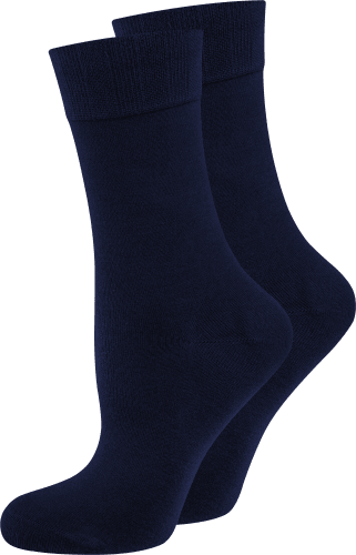 Komfort-Socken Bambus blau Gr. 35-38, 2 St