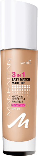 Foundation 3in1 Easy Match Natural 39, LSF 20, 30 ml